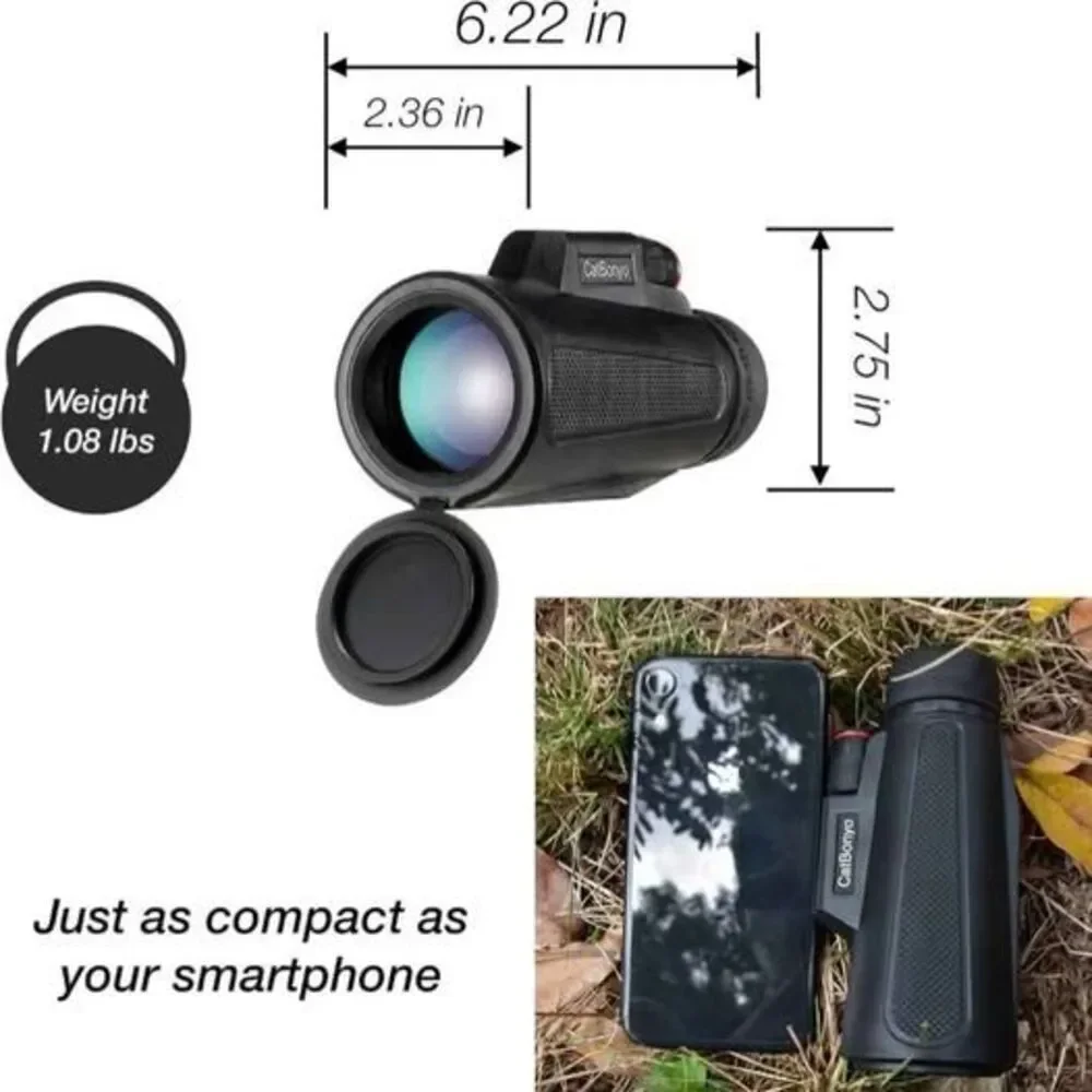 Monocular Telescope 10x42 with Tripod & Smartphone Holder